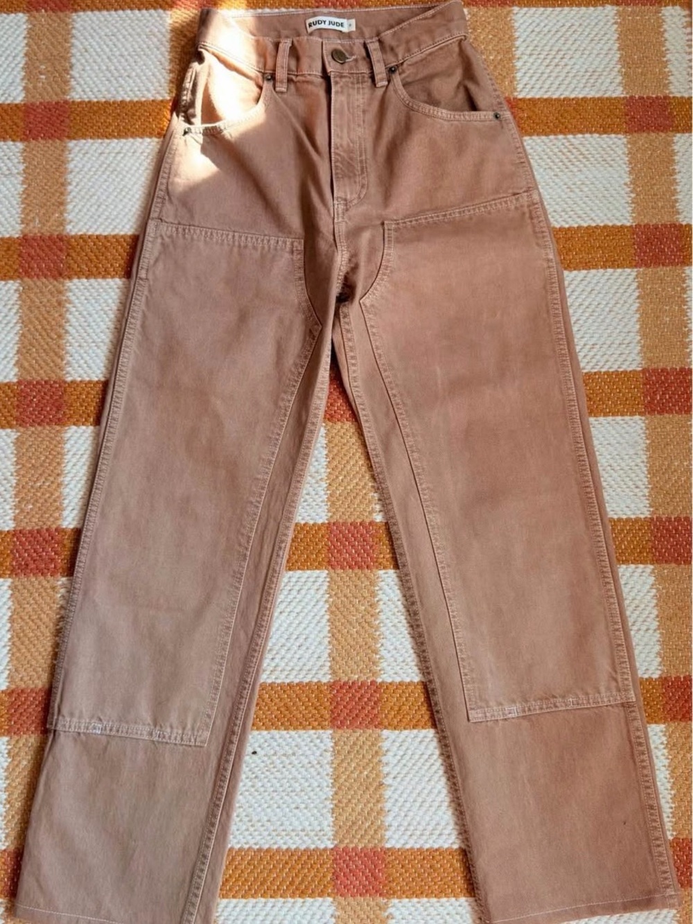 Brand New Rudy Jude Women’s Straight-Leg Jeans in Tan Brown